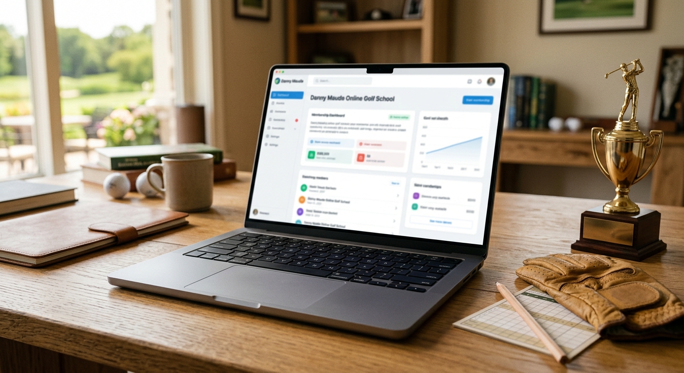 Danny Maude Practice Plans on a laptop, tablet, and phone